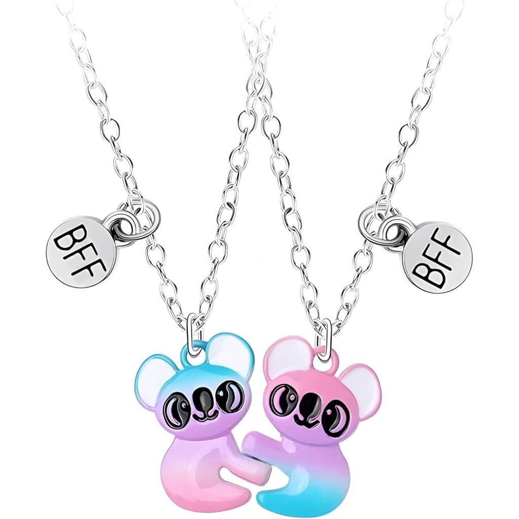 Colar da Amizade, 2 Colares e Pingentes de Coala Fofos, Presentes de Joias para Melhores Amigas, Irmãs e Casais, HGN4 UT