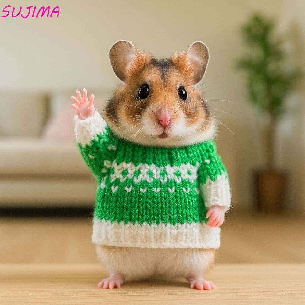 Suéter De Hamster SUJIMA , Macio E Quente Para Animais De Estimação Pequenos Malha À Prova De Mastigação Fofo Quatro Est