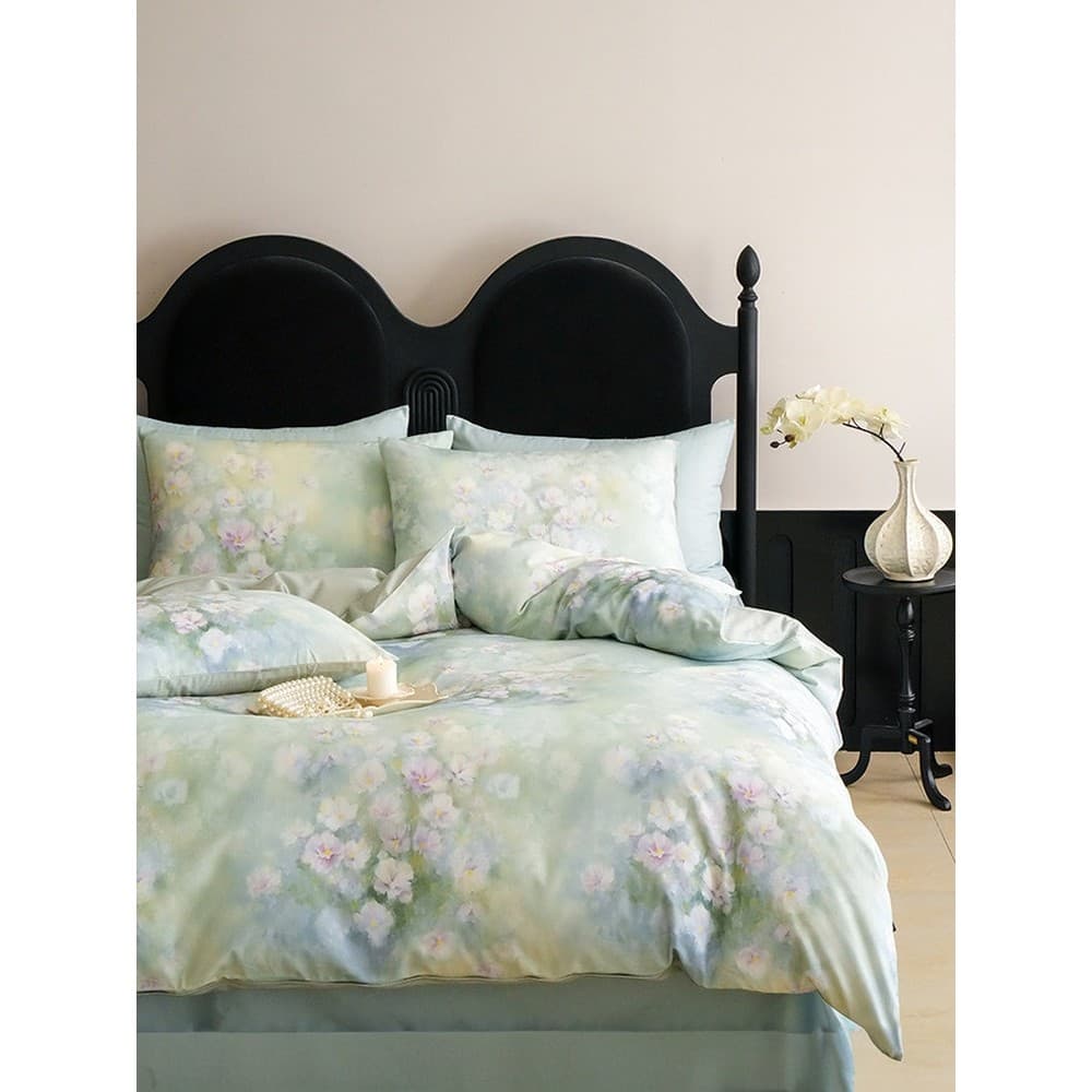Amor luz luxo algodão escovado conjunto de quatro peças High-End sentimento outono inverno engrossado puro algodão conju