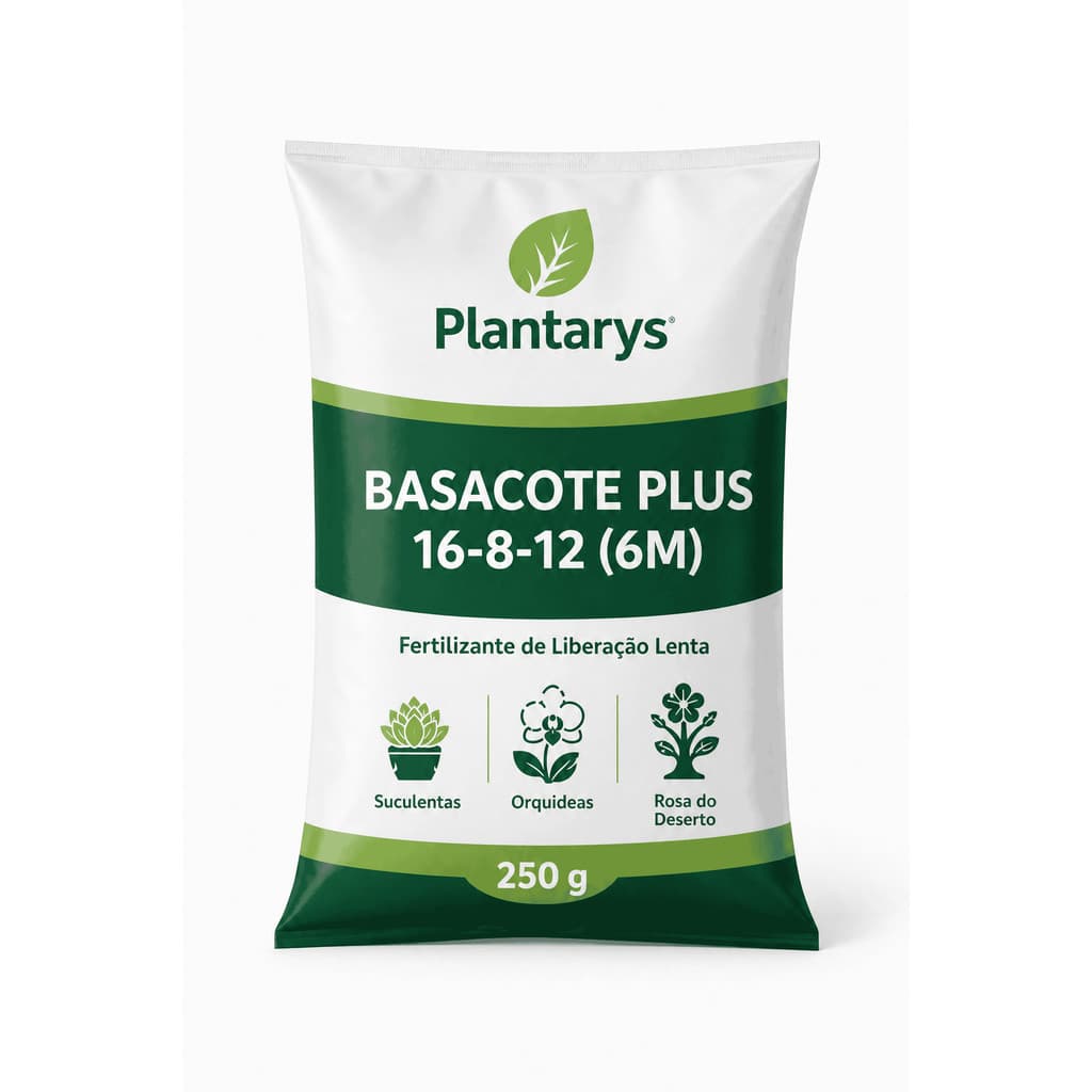 250g Adubo Suculenta Cacto Basacote Plus Fertilizante Liberação Lenta Rosa do Deserto Orquídea