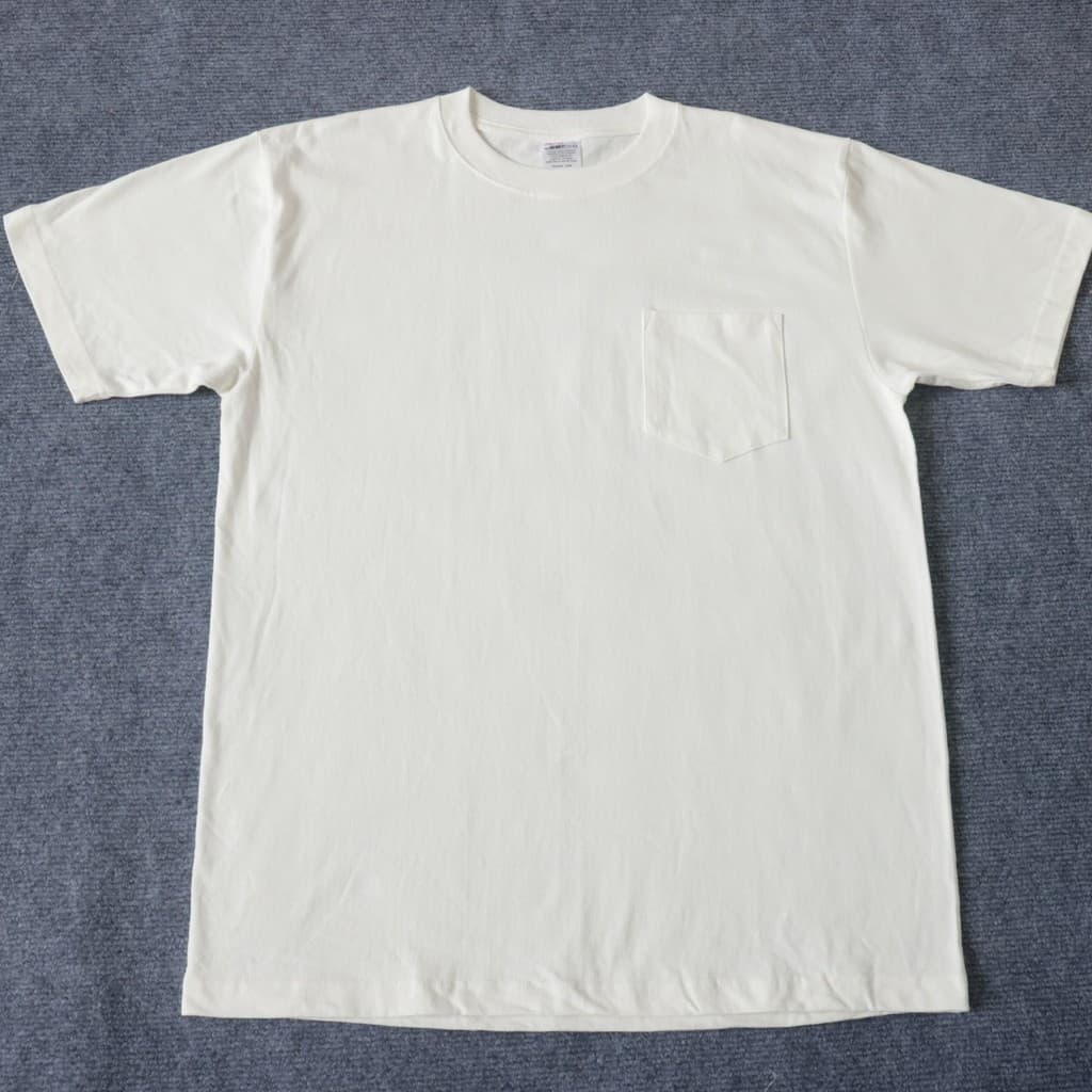Comércio exterior 220g algodão puro bolso pesado camiseta de manga curta verão masculino em torno do pescoço grosso cor
