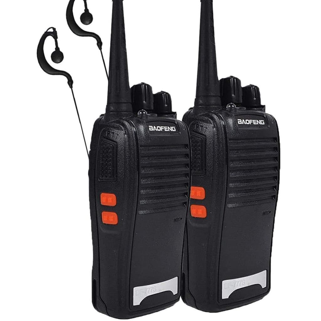 Kit 2 Radio Walk Talk Comunicador 16 Ch 12km Baofeng 777s Ht