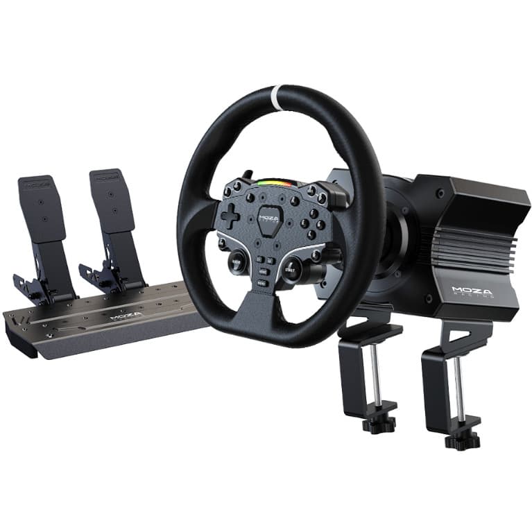 Base Volante e Pedal Moza R5 Bundle para PC