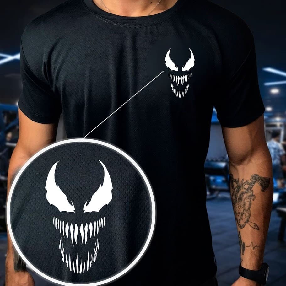 Camisa Dry Fit Masculina Modelo V.N.M Camiseta Academia Corrida CrossFit Ideal Treinos Intensos