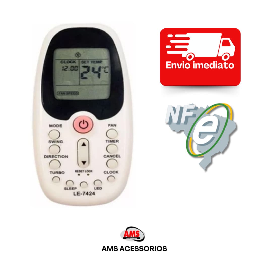 Controle Remoto Ar Condicionado Komeco Midea Carrie