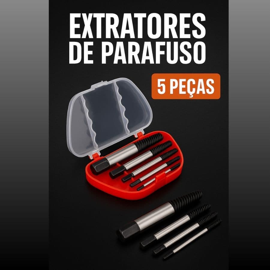 Kit Jogo 5 Brocas Macho Fura e Faz Rosca Em qualquer Lugar