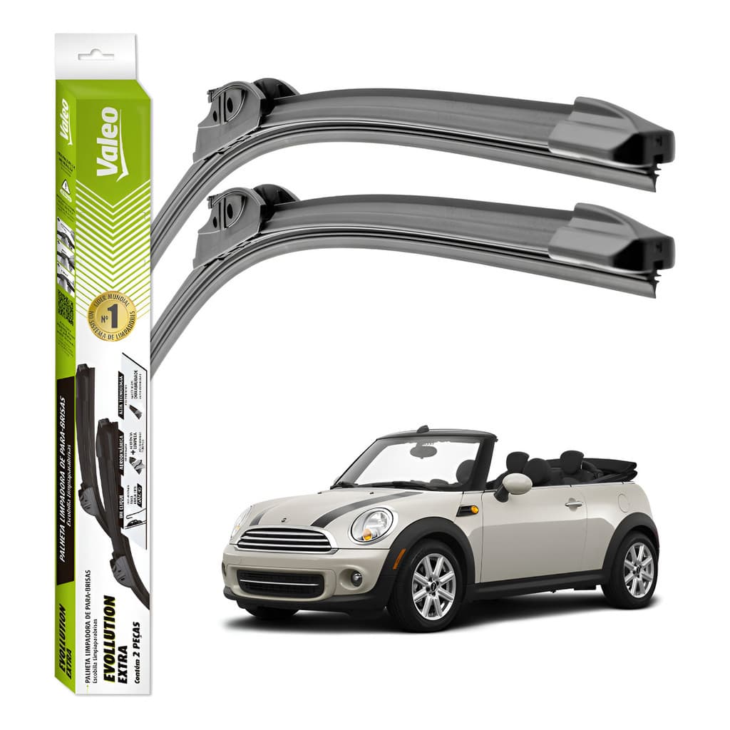 Palhetas Limpador Parabrisa Valeo Mini Cabriolet 2004 A 2013