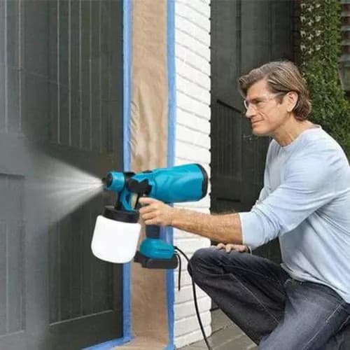Pistola De Pintura Pulverizador 2 Bateria 48V Pulverizadora Spray Profissional Multifunções