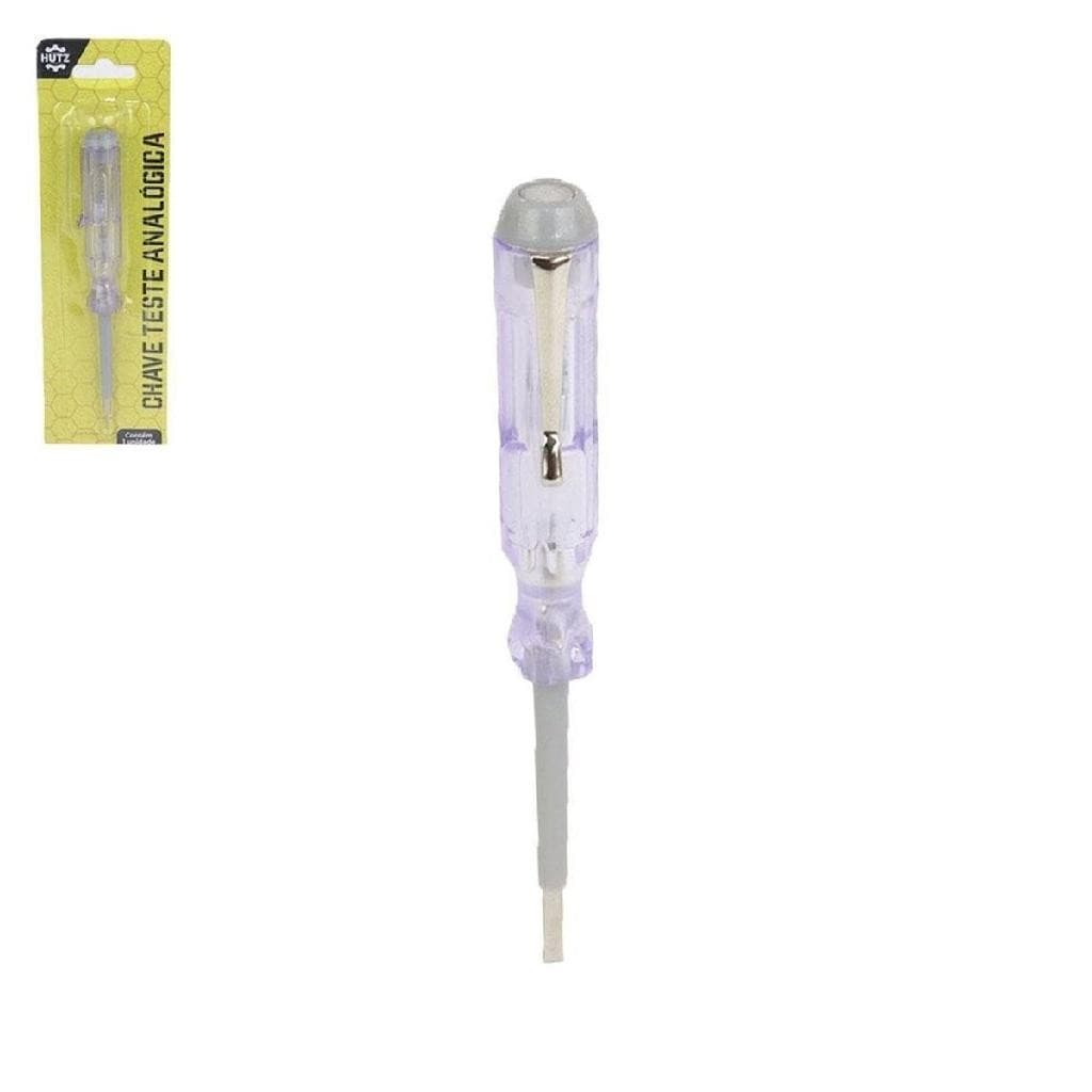 Chave Teste Analógica Voltagem Fenda 100V a 500V 14cm