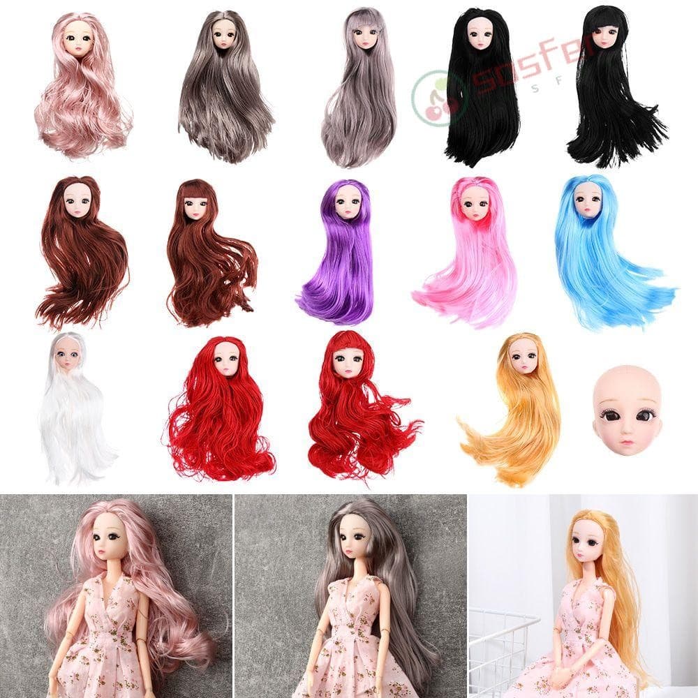 Cabeça De Boneca SOSFER Brinquedos Múltiplas Cores 1/6 BJD Acessórios Antiga