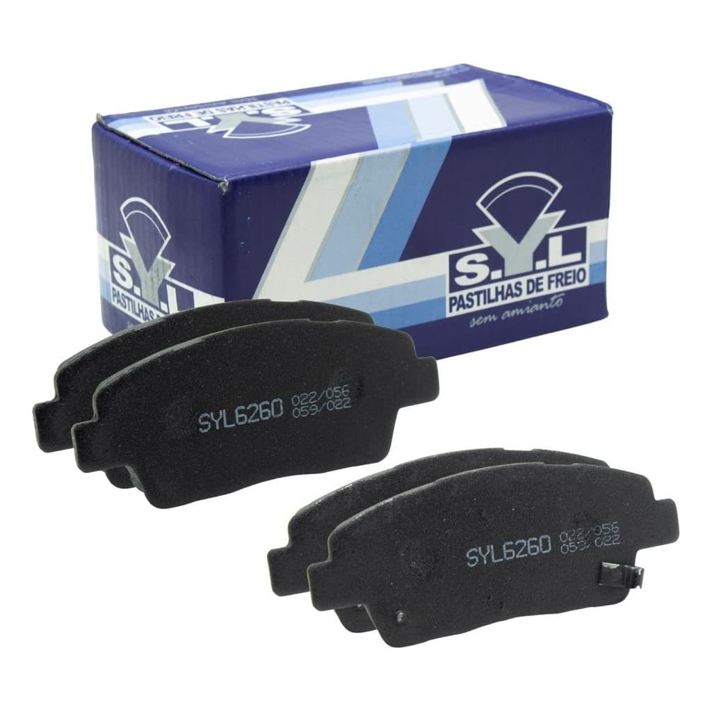 Pastilha De Freio SYL6260 Dianteira Hb20 1.0 12v 2012 A 2019 Hyundai