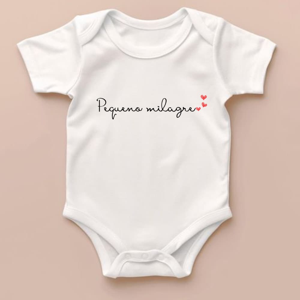 Body Bebê Reborn Bodie Personalizado Pequeno Milagre Infantil Confort 100%Algodão