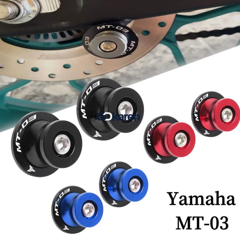 Adequado para Yamaha MT-03 MT03 MT03 cilindro deslizante acessórios do braço oscilante CNC acessórios da motocicleta 6MM
