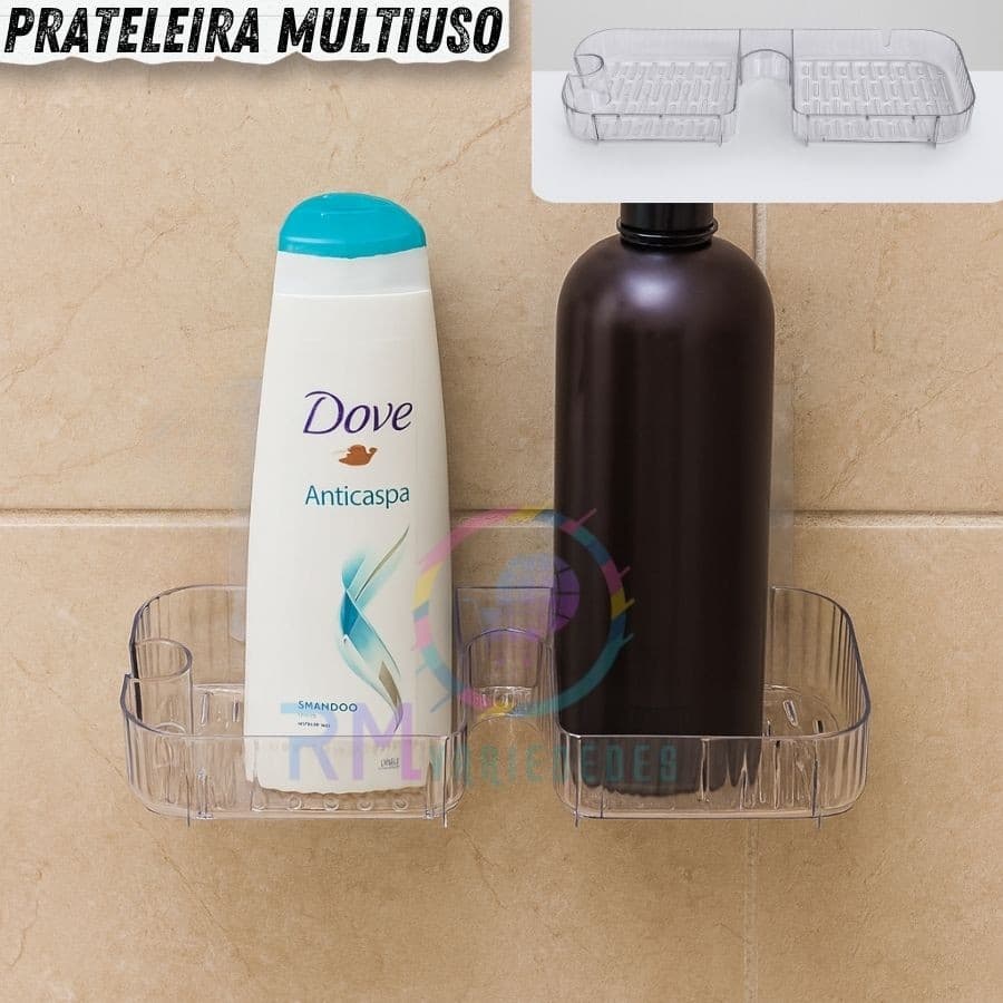 Suporte De Shampoo Prateleiras De Banheiro Sem Furo Acrilico Prateleira De Organizador