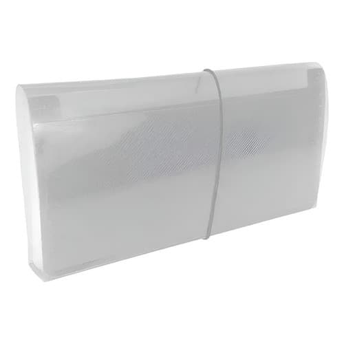 Pasta Sanfonada Cheque B6 31DIV Transparente Plascony