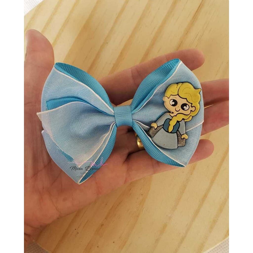 LAÇO INFANTIL TEMA FROZEN ACESSÓRIO PARA CABELO