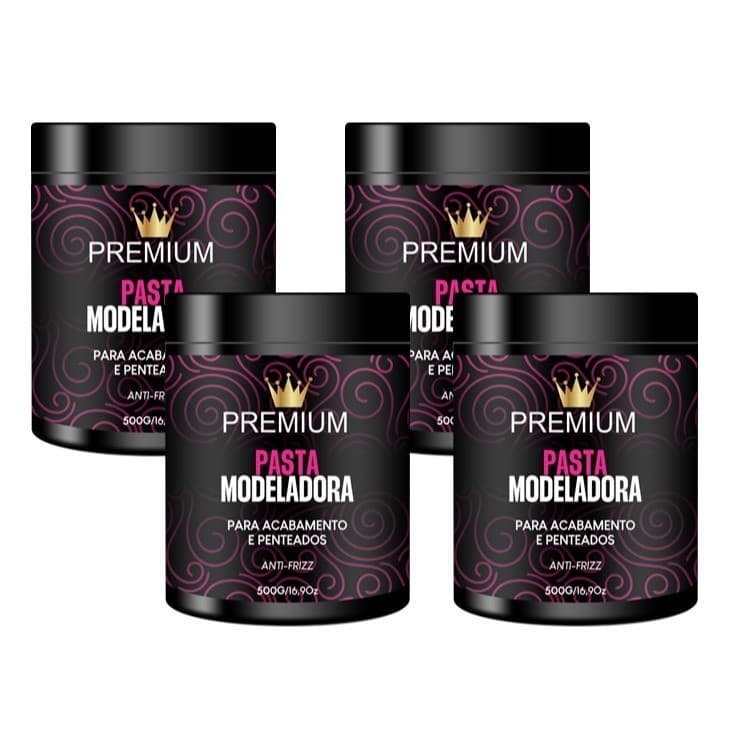 PASTA MODELADORA 500G PACK 04UNIDADES