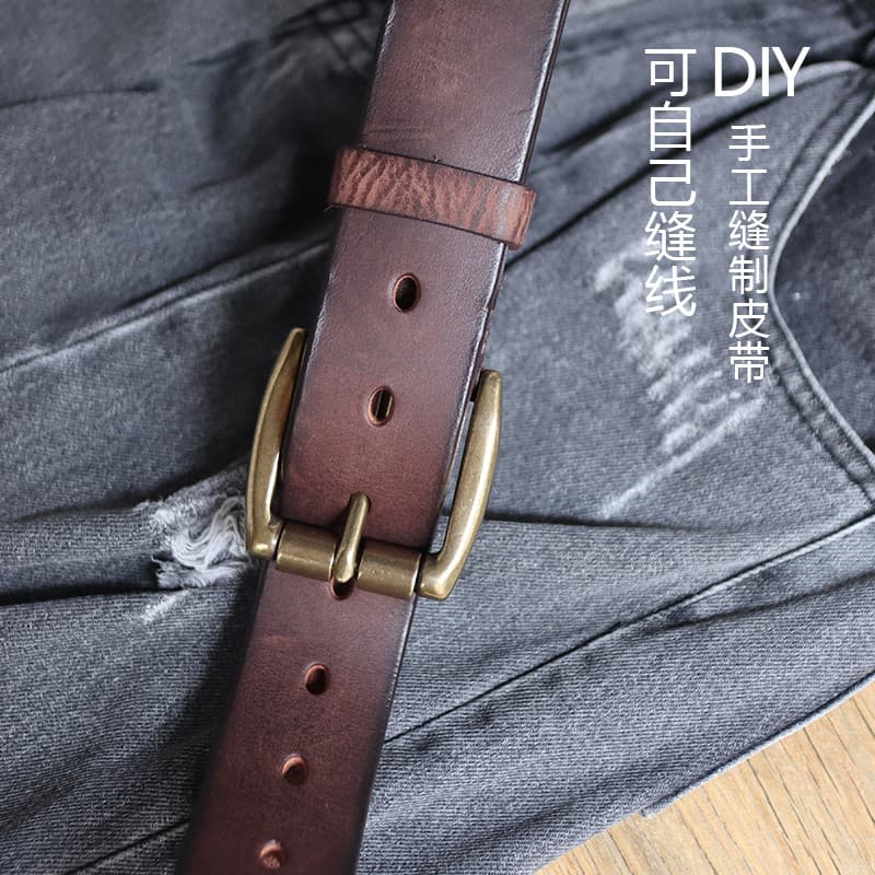 5mm engrossado vegetal curtido cinto Casual High-End calças cinto masculino na moda Retro cinto presente diy fazer seu p