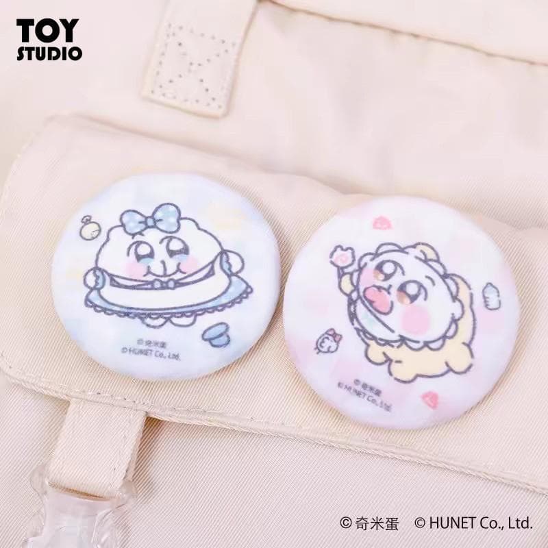 Chimi Egg CHI MITANEITY Broche de barra de crachá de pelúcia Bolsa de menina fofa Bolsa de dor Decoração Pin Pingente