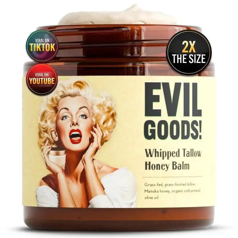 EVIL GOODS Batido De Carne Batida E Bálsamo De Mel Manuka , Creme Facial Orgânico , Hidratante , Loção Corporal , Cuidad