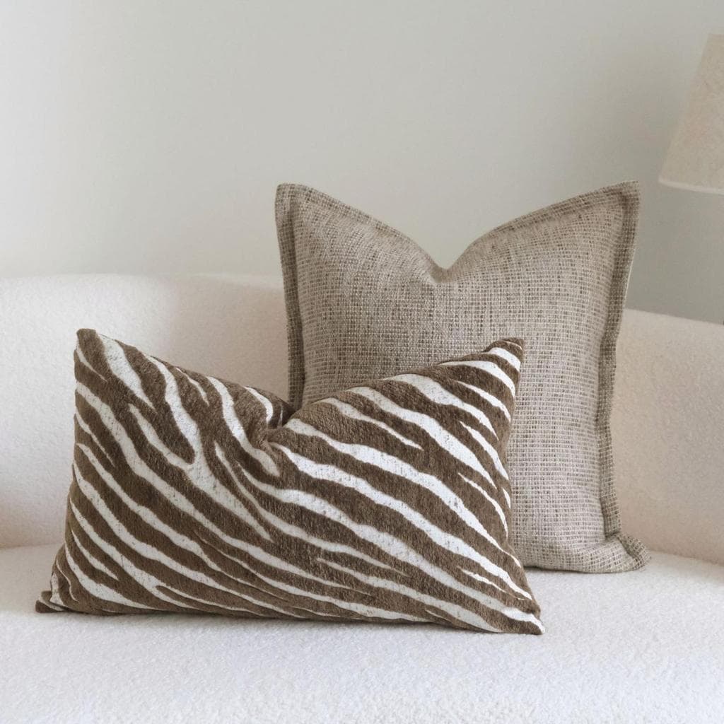 Novo estilo moderno estilo silencioso High-End sofá travesseiro cor caramelo estilo Medieval b & b algodão macio linho l