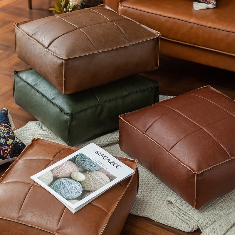 Marroquino americano Tatami couro preguiçoso Jiugongge cais almofada futon espessada almofada de chão futon