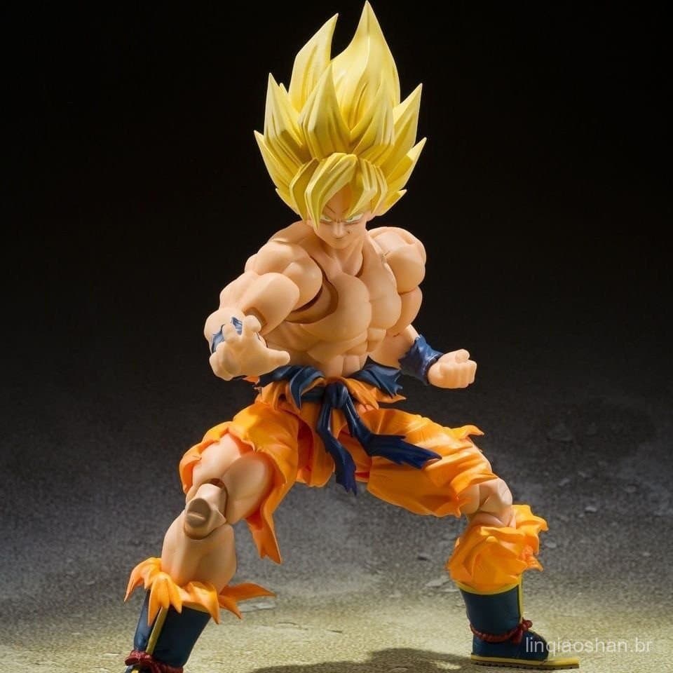 Shfiguarts Dragon Ball Shfiguarts Super Saiyan Goku 3.0 Figura de Ação de Grau Lendário Brinquedo Colecionável Presente