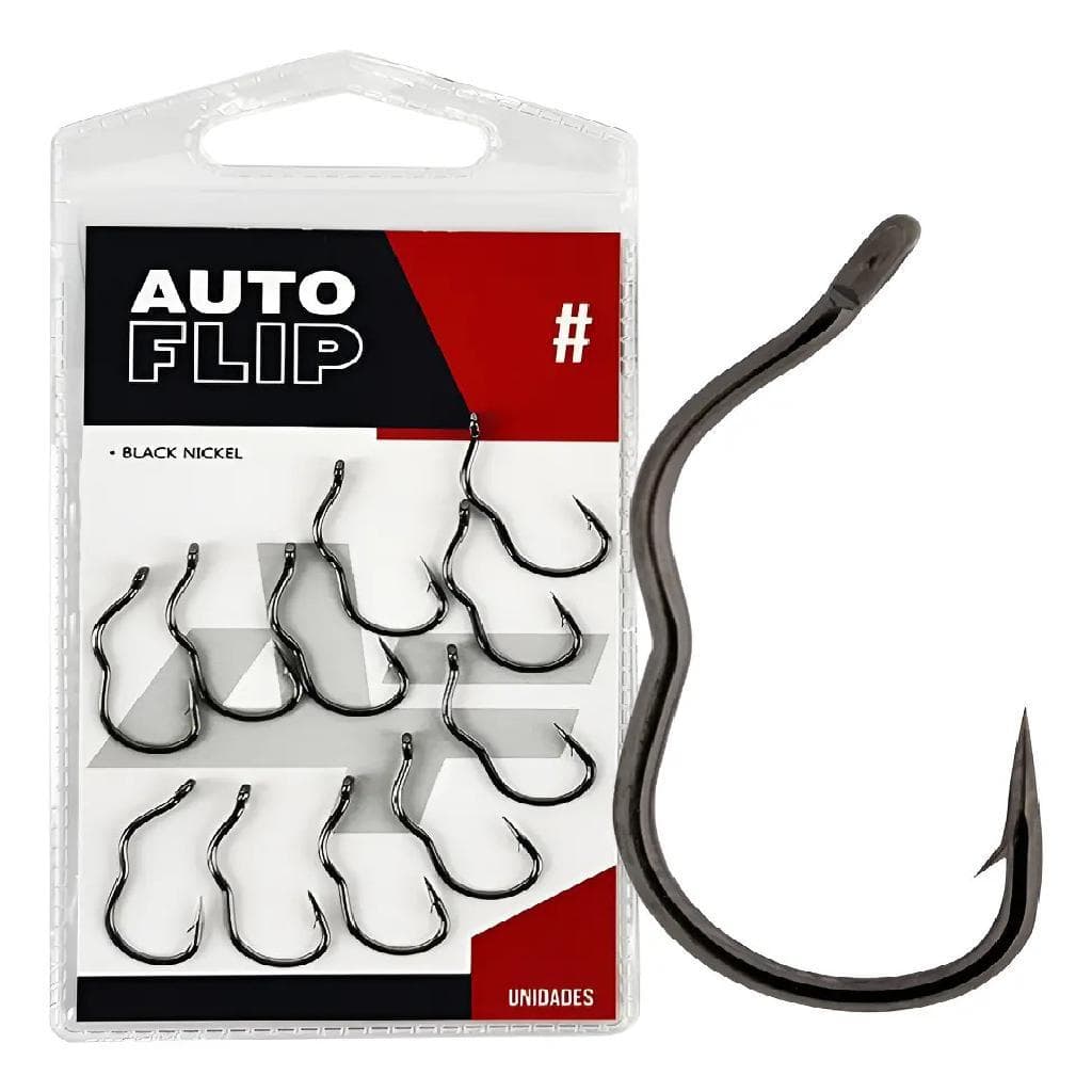 Anzol Auto Flip Black Albatroz Nº11 - 12 Peças