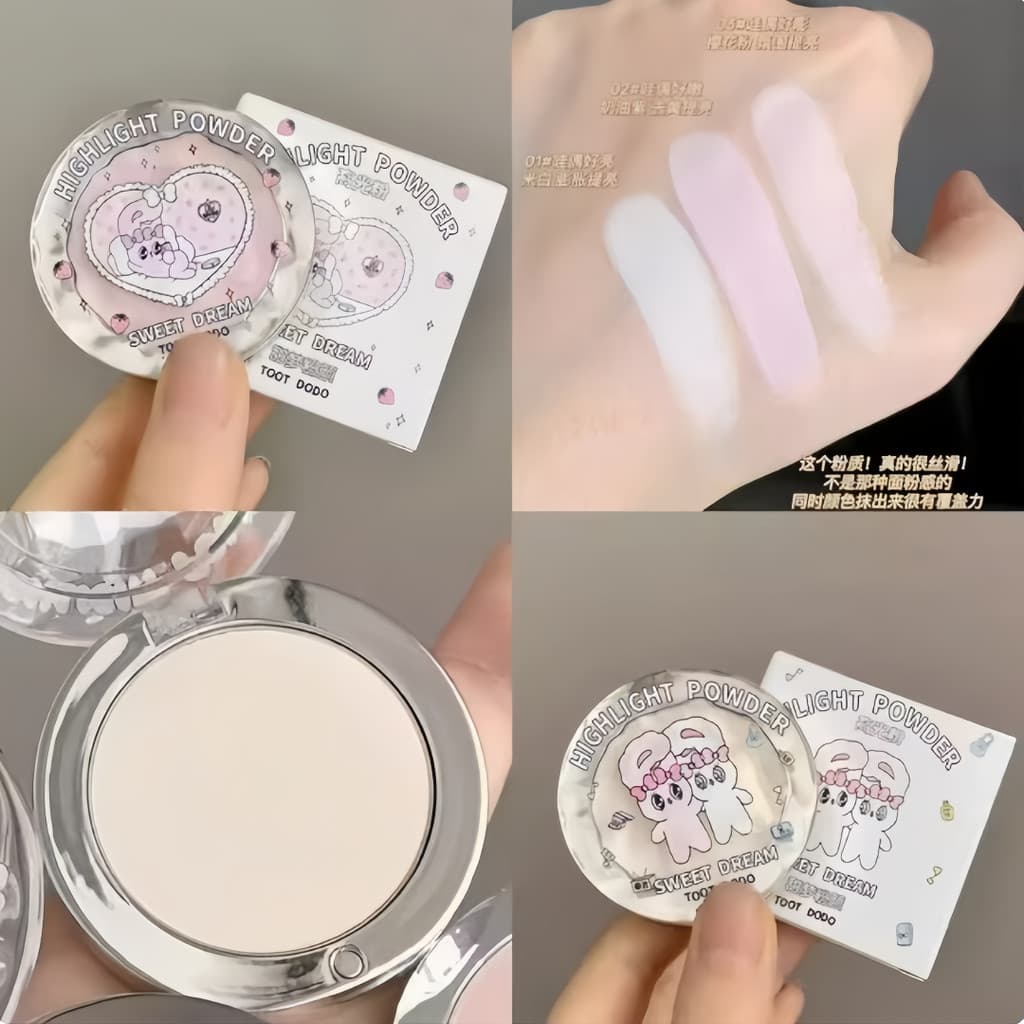 Flor lolia iluminando rosto iluminador flor lolia rosto fosco Blush paleta flor lolia iluminador pó expansão cor
