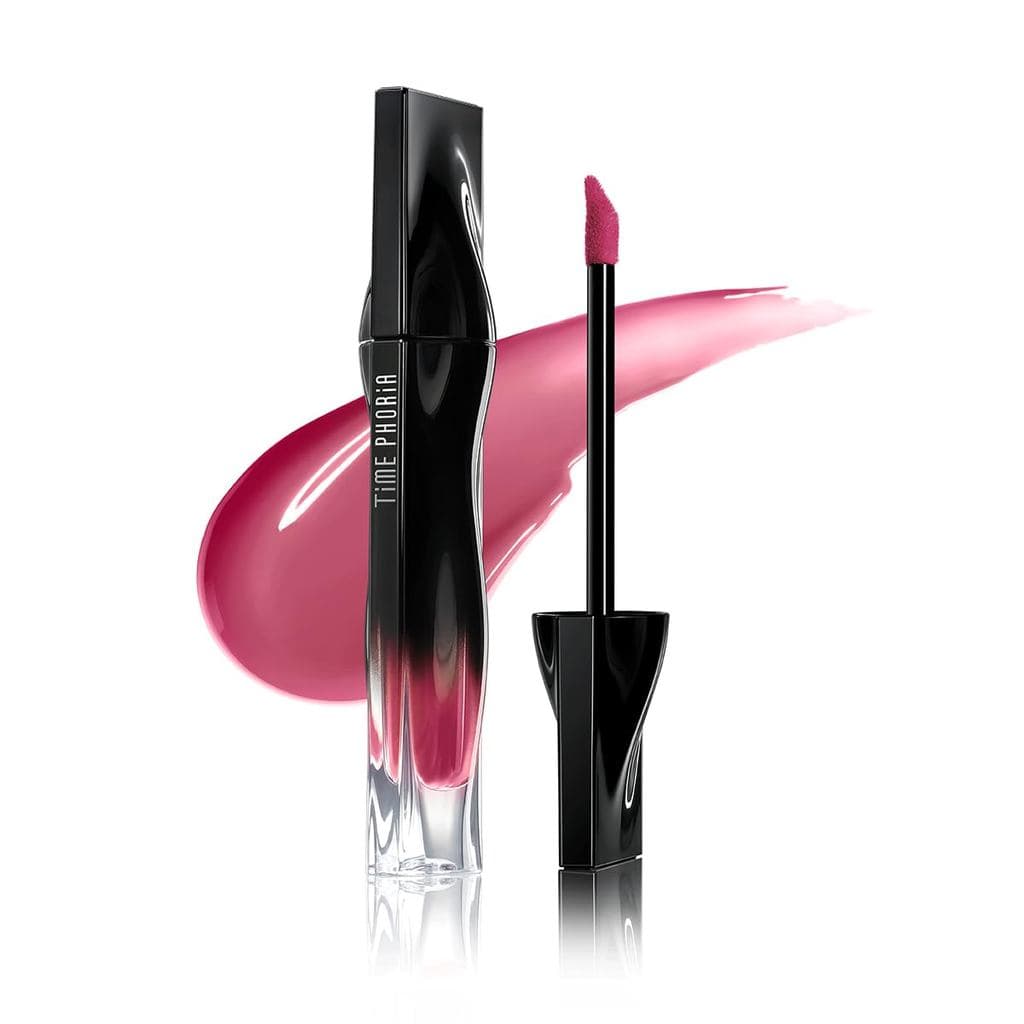 Stellar Dust Lip Stain 004 Mauvion, Brilho Labial à Prova de Transferência e Borrões, Acabamento Brilhante em Rosa Malva
