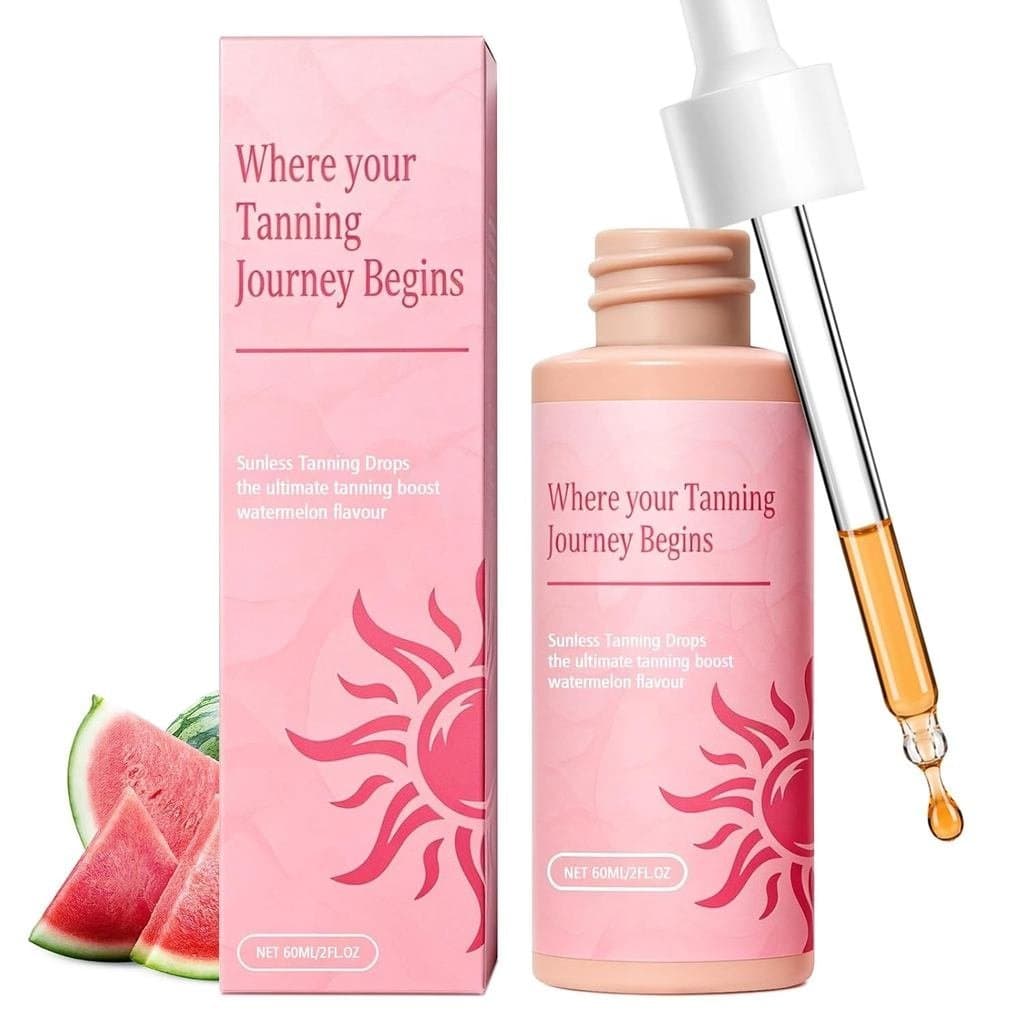 Glow Drops Gotas Naturais para Bronzeamento Sem Sol para Beber, para Rosto e Corpo, Realçando o Tom Natural da Sua Pele,