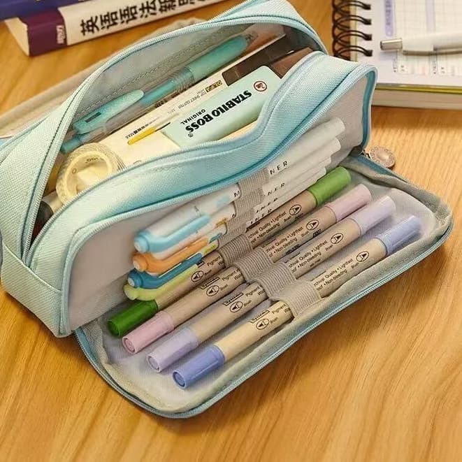 Estojo de lápis Bolsa de armazenamento de papelaria para estudantes Bolsa de cosméticos Bolsa de embreagem