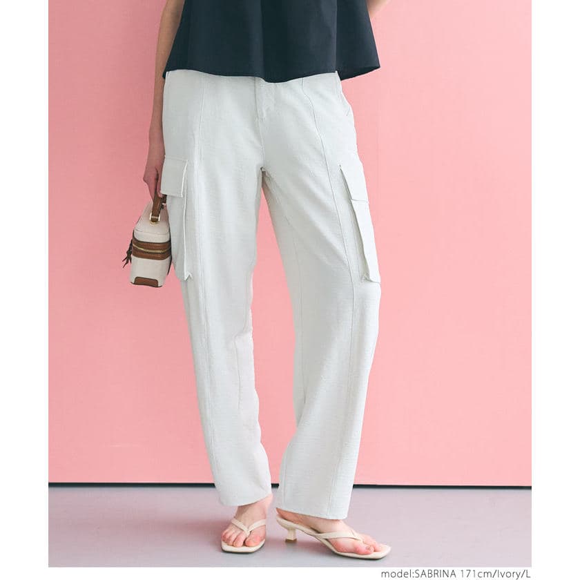 SM Senhoras Verão Cool Casual Calças com Bolsos Cintura Alta Calças Compridas Macacão