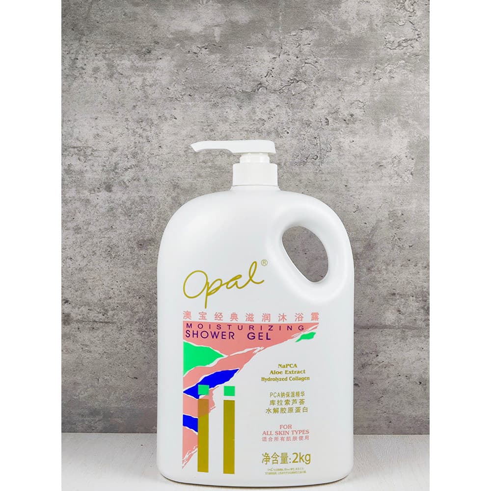 Opala Classic Hidratante Lavagem Corporal 2kg Fragrância de Longa Duração Hidratante Pacote Familiar Garrafa Grande Aloe