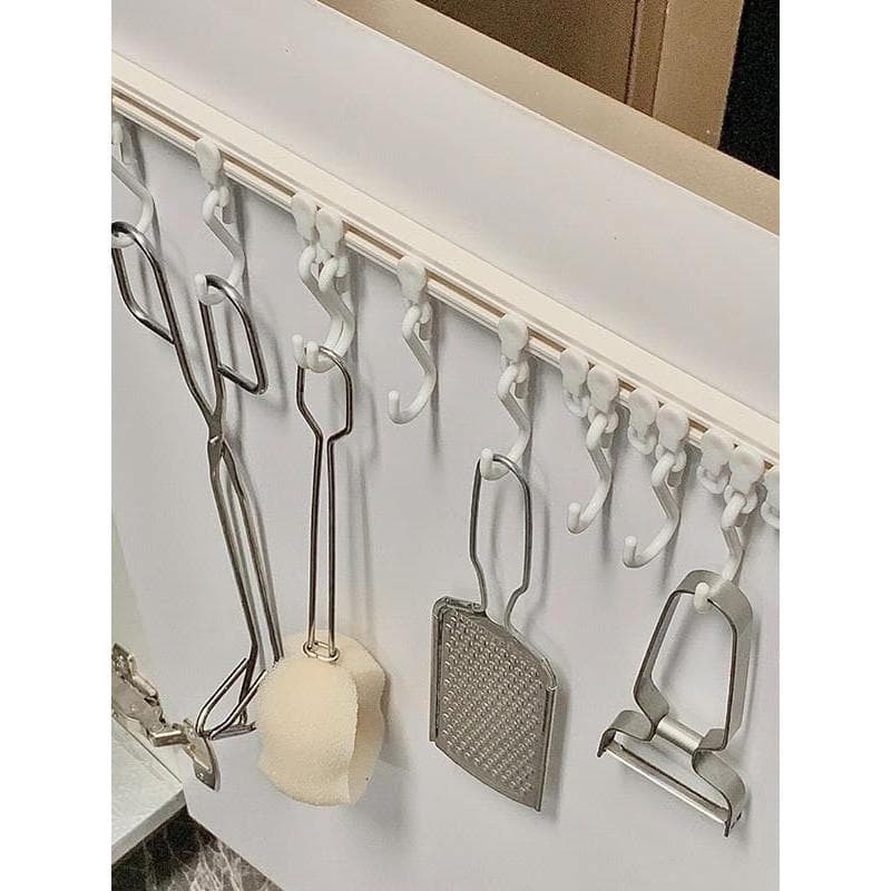 Gancho de armazenamento interno para porta de armário, pá de Rack, ferramenta útil, pendurado, economia de espaço, utens