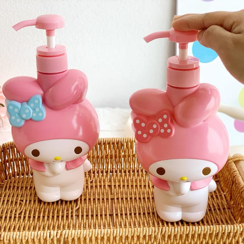 Sanrio My Melody push-type 750ml sub-Engarrafamento hotel E B & Desinfetante Para As Mãos Garrafa De Plástico Loção Cobe
