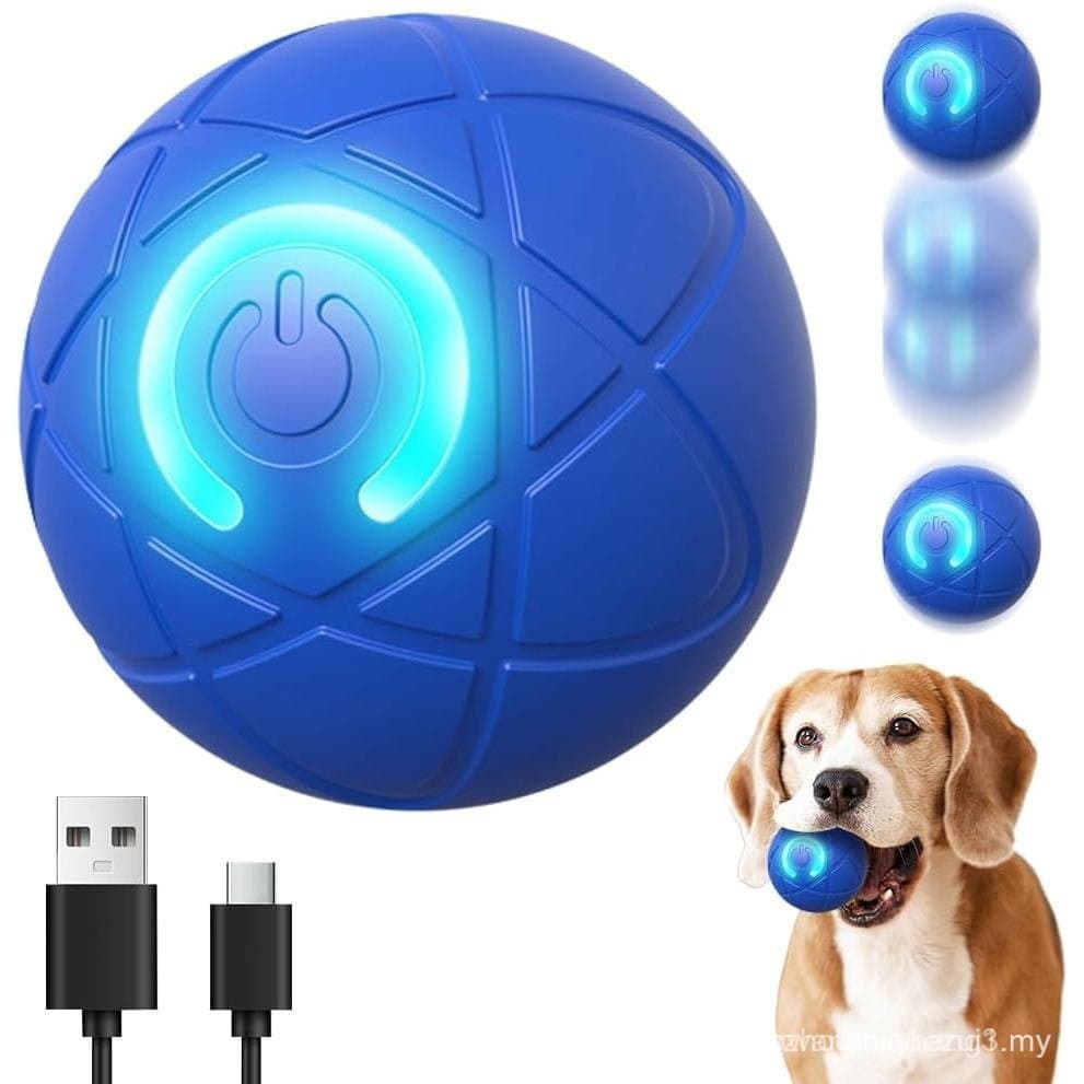 Interactive Dog Ball Toy, 2025 Upgrade Automatic Rolling Ball Interactive Pet Balls Shaky Toy, Self Moving Smart Jumping