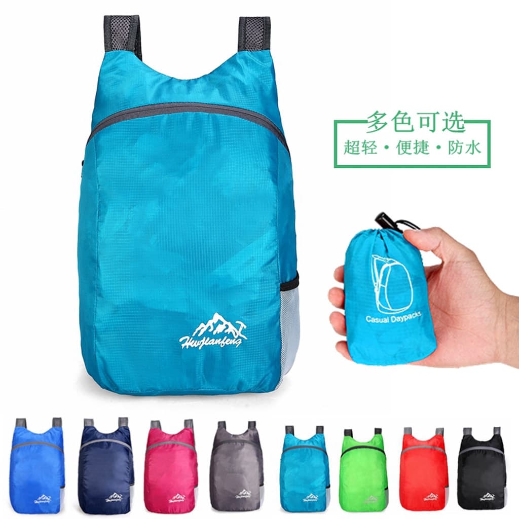 [Em destaque] Mochila de caminhada ultraleve dobrável para atividades ao ar livre, mochila portátil à prova d'água para