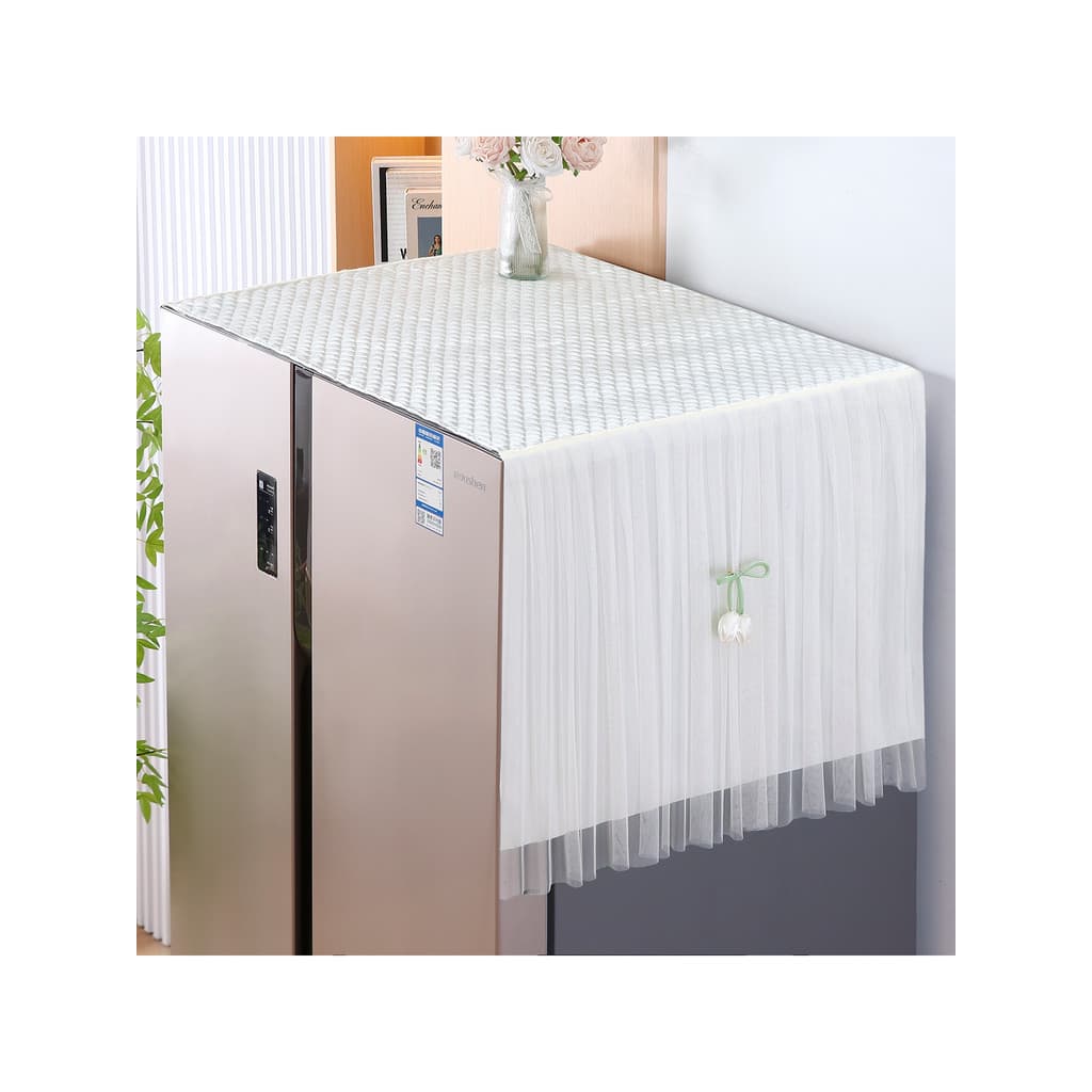 Toalha de geladeira antiderrapante Porta única para porta dupla Geladeira Capa anti-poeira Capa para máquina de lavar Pa