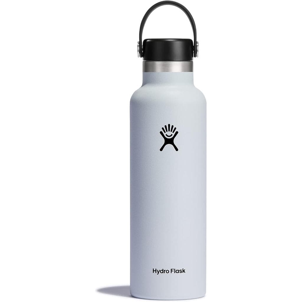 Garrafa de Água Hydro Flask - Aço Inoxidável Isolado - À Prova de Vazamentos, 21 Oz Branca UNWH