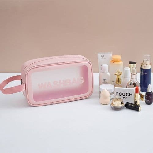 Necessaire Organizador Bolsa Compacta Portátil Com Alça Variadas Cores