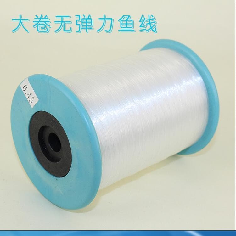 Rolo grande de material para bijuterias, fio transparente, fio artesanal, linha de pesca de cristal, linha de pesca não