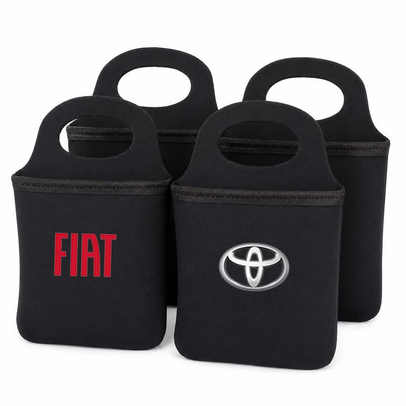 Lixeira De Carro Organizador Automotivo Neoprene Acolchoado Porta Lixo Universal