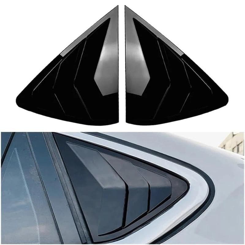 Para BMW X6 2015-2019 ABS Janela Lateral Traseira Venezianas Sol Chuva Sombra Ventilação Estilo Esporte Guarnição Adesiv