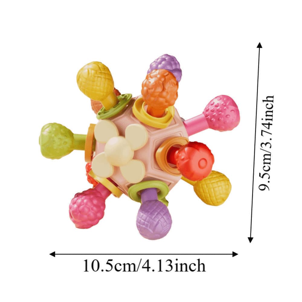 Brinquedo De Bola Multi Sensorial YONGWANG , Mastigar De Silicone Macio Com Redonda De Som De Clique ,