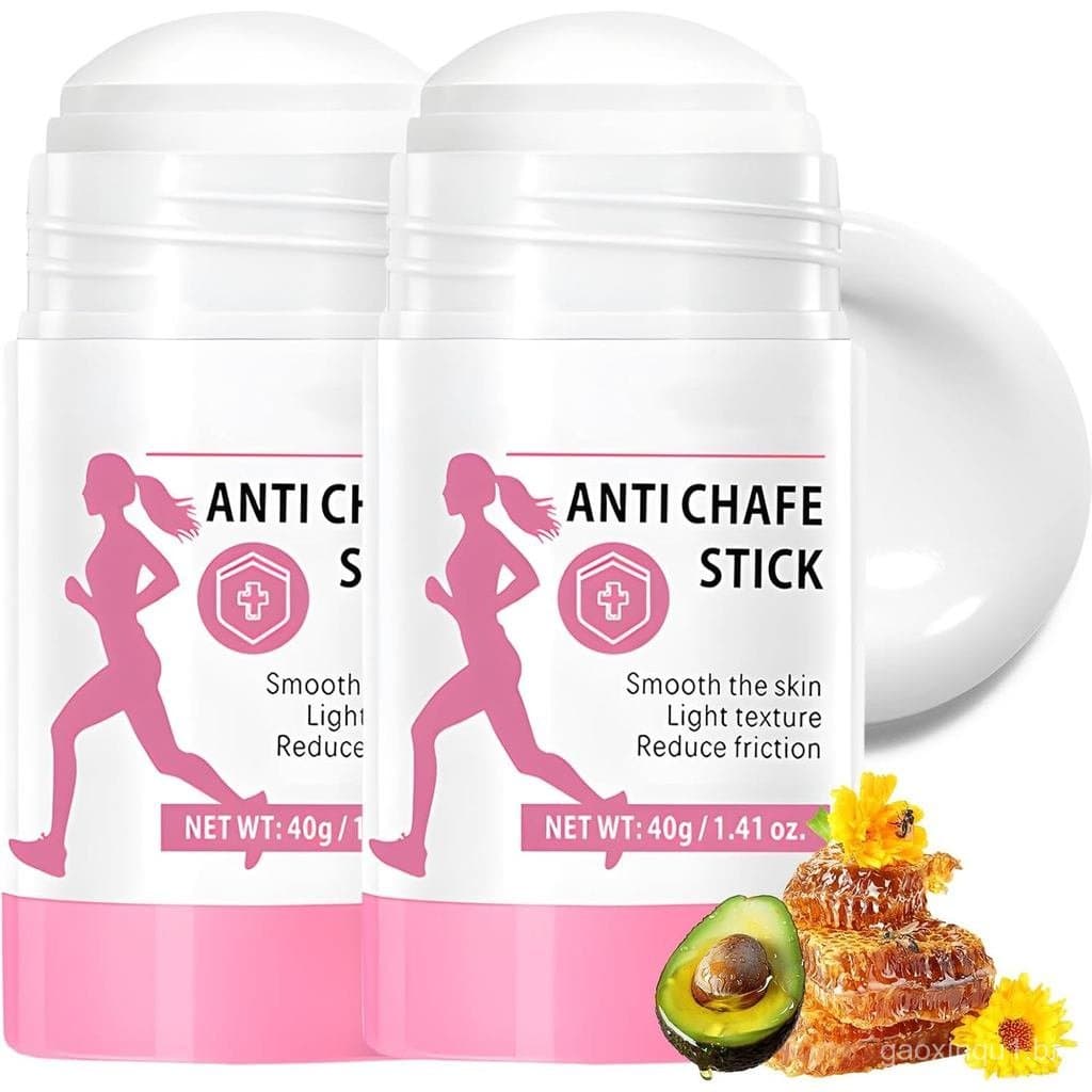 2 Unidades de Bastão Anti-Irritação, Deslizante Corporal, Creme Anti-Irritação para o Corpo, Bastão Hidratante e Calmant