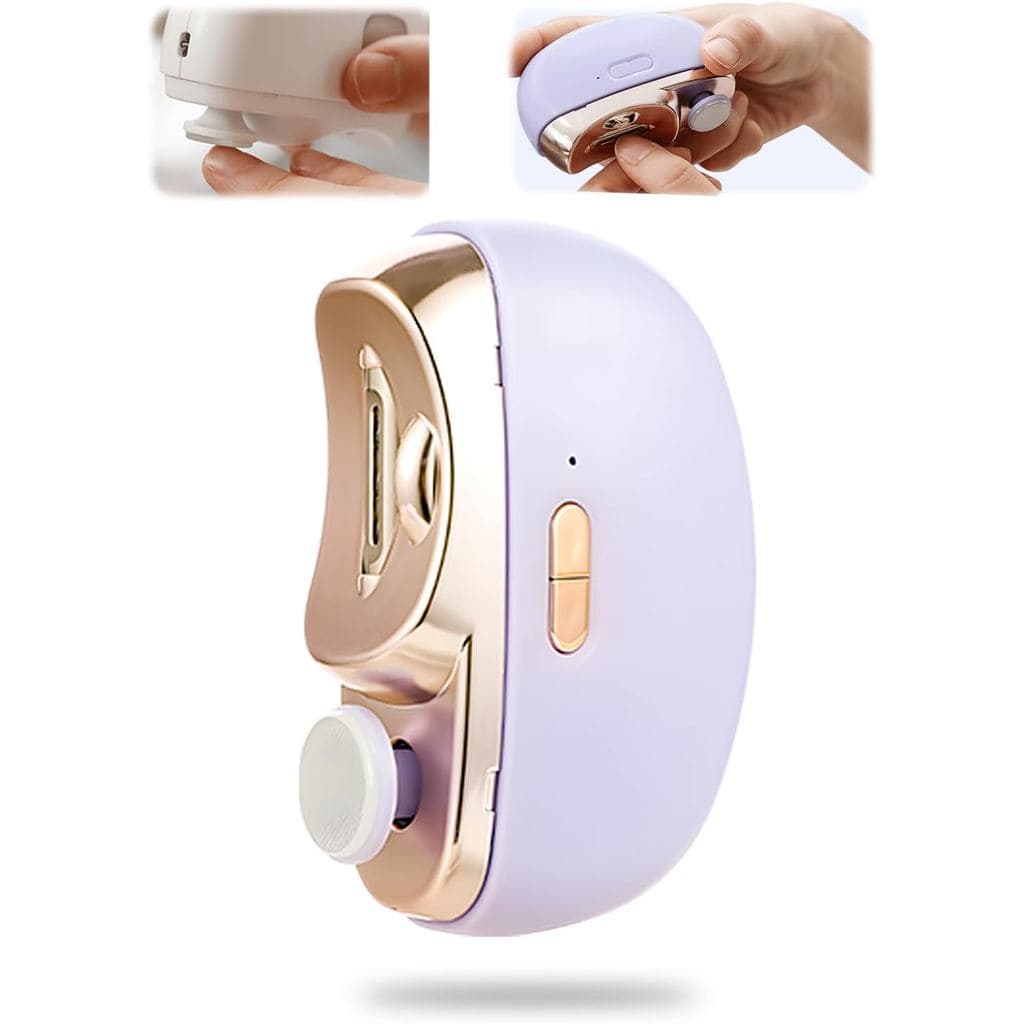 Cortador de Unhas Elétrico, Atualização 2026 2 em 1, Cortador de Unhas Elétrico com Polimento Automático, Aparador de Un