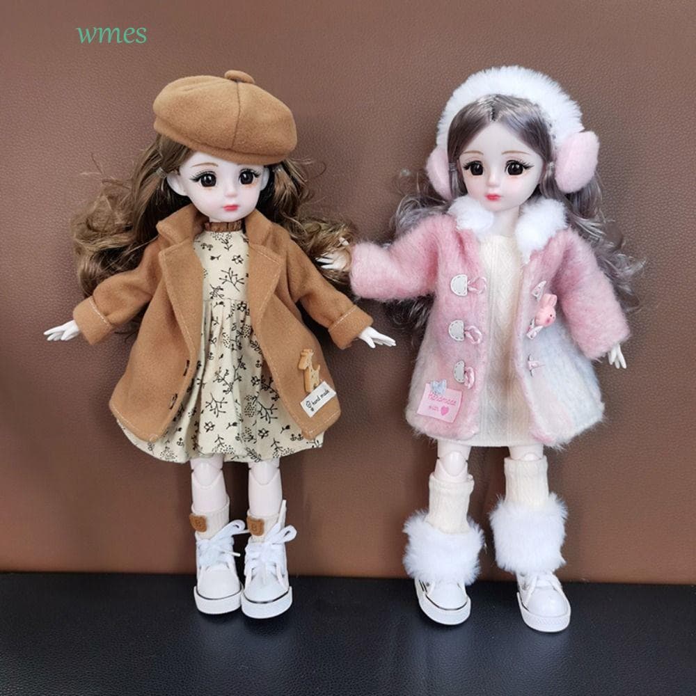 WMES1 Roupas De Boneca De 30cm , Vestido Bonito , Roupa Casual , Terno De Inverno , Casaco De Vestir , Chapéu Feito À Mã