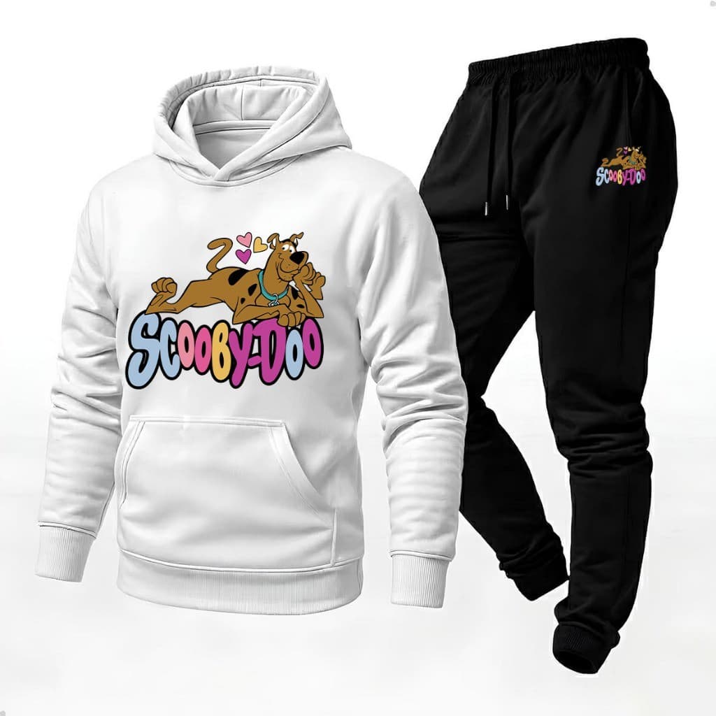 Conjunto Blusa Moletom Canguru + Calça Uniseex Scoob-Doo Moda Exclusividade Inverno 2026