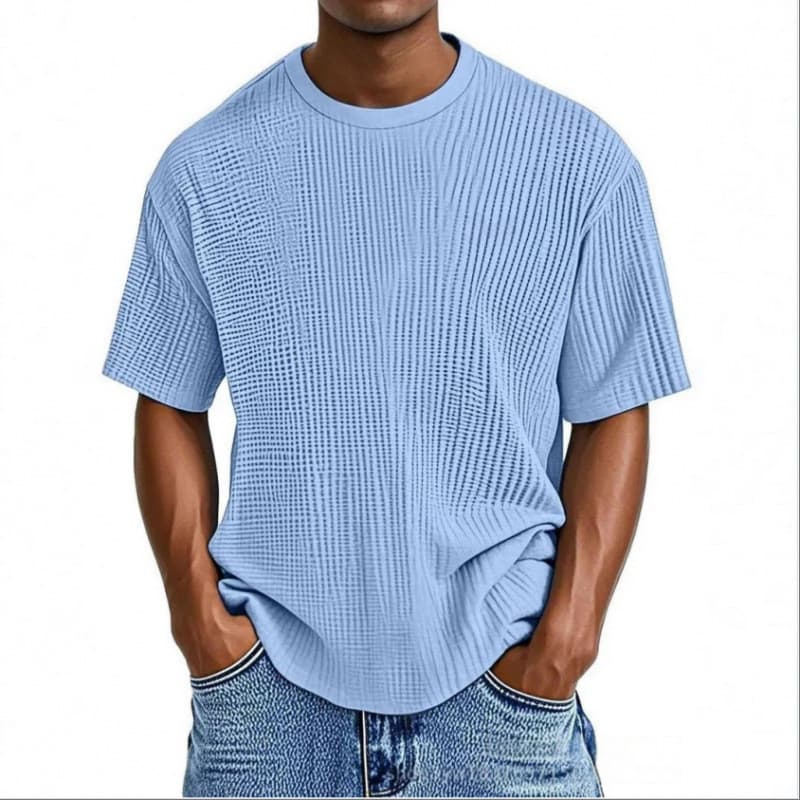 Novo estilo masculino verão camiseta de manga curta Casual All-Match topo masculino